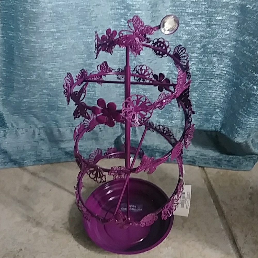 NWT! Purple Butterfly Jewelry Holder!